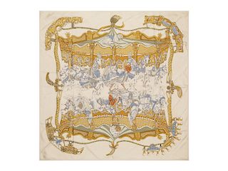 Hermès - Tournez Manège silk twill scarf