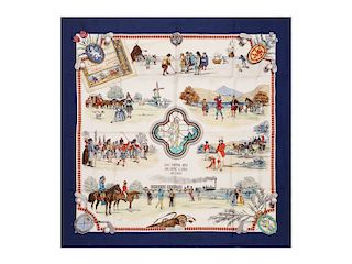 Hermès - Royal and Ancient Game of Golf silk twill scarf