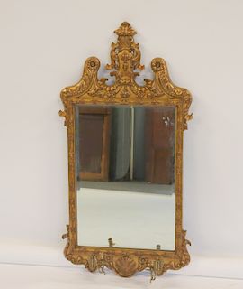 Fine Quality Carved And Gilt Decorated Mirror /