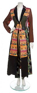 * A Todd Oldham Patchwork Suit, Size 8.