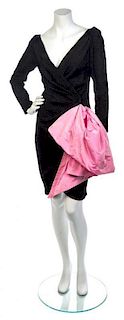 * An Yves Saint Laurent Black Knit Jacket Dress, No size.