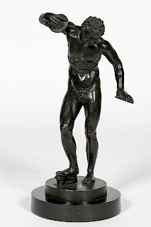 19th C. Grand Tour Bronze Dancing Faun Figure