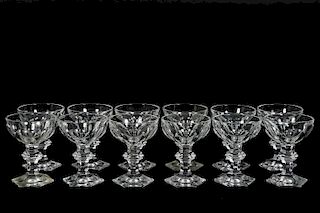 Twelve Baccarat "Harcourt" Champagne Glasses