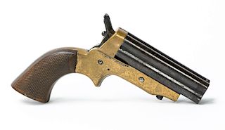 Mid. 19th C. Sharps 4 Shot Pepperbox Long, Pistol