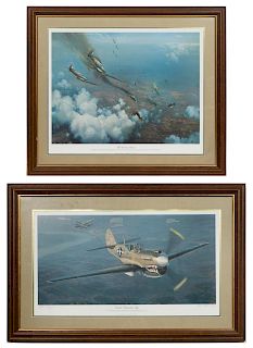 Two Signed Aviation Lithographs, Phillips & Wooton