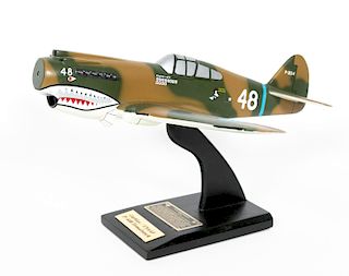 Tex Hill, Autographed "Flying Tiger" Model Plane