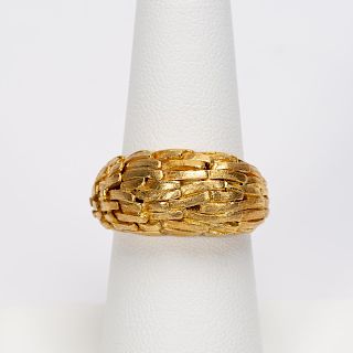 H. Stern Flexible 18k Yellow Gold Band Ring