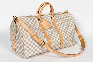 Louis Vuitton Damier Azur Checkerboard White Bag