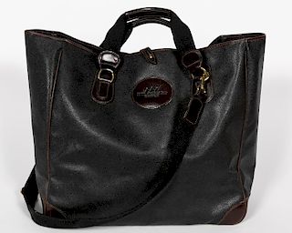 Mulholland Brown Leather Large Open Duffel Bag