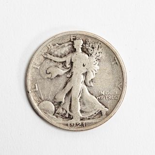 1921 Walking Liberty Half Dollar, Silver Coin