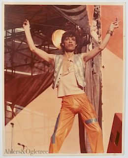 Attributed Greg Gaar, "Mick Jagger" Colored Photo