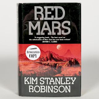 Kim Stanley Robinson "Red Mars" w/ Signed Plate