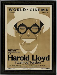 Harold Lloyd, "In Lightning and Thunder" Poster