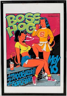 Coop, "Boss Hog" Silkscreen Concert Poster