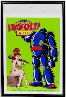 Coop, "Day Old Antiques" Silkscreen Poster 1998