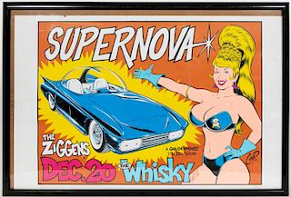 Coop, Supernova at The Whisky Silkscreen Poster