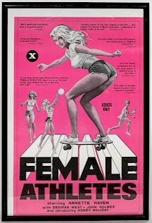 1980 "Female Athletes" Original Movie Poster