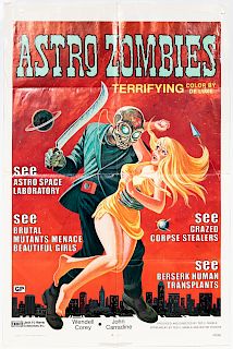 "Astro Zombies" 1968 Original Movie Poster