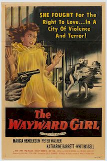 "The Wayward Girl" 1957 Original Movie Poster