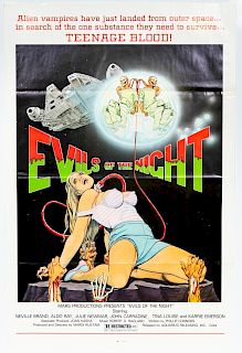 "Evils of the Night" 1985 Original Movie Poster