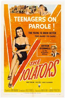 "The Violators" 1957 Original Movie Poster