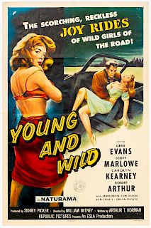 "Young and Wild" 1958 Original Movie Poster