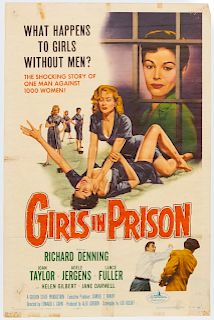 "Girls In Prison" 1956 Original Movie Poster