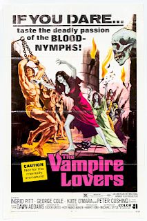 "The Vampire Lovers" 1970 Original Movie Poster