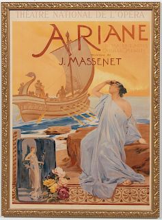 Albert Maignan "Ariane" Vintage Opera Poster