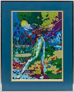 Takao (Ted) Tanabe, Pencil Signed Golf Serigraph