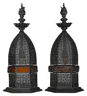 Pair Venetian Style Moorish Inspired  Lamps