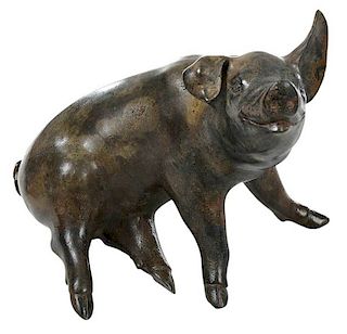 Small Bronze Pig