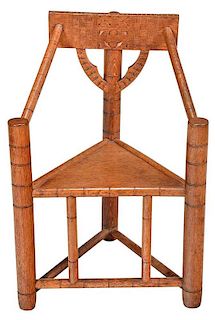 Gothic Style Oak Great Chair