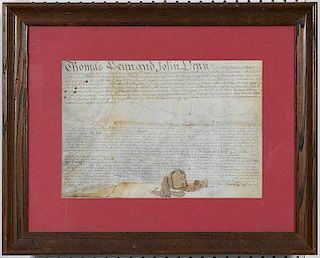 Document by Thomas Penn and John Penn
