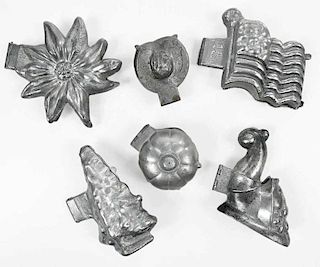 28 Pewter Chocolate and Ice Cream Molds