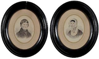 Pair of German Portrait Miniatures