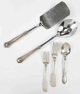 12 Pieces Assorted Sterling flatware