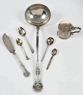 21 Pieces English and Continental Silver Items