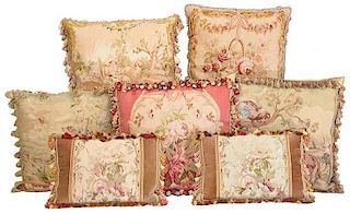 Seven Fancy Tapestry Pillows