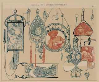 ALPHONSE MUCHA (1860-1939) DOCUMENTS LITHOGRAPHIQUES