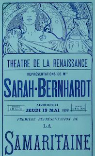 MUCHA POSTER SARAH BERNHARDT THEATRE DE LA RENAISSANCE