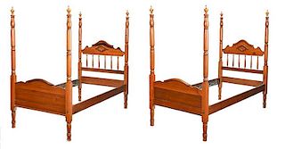 Pair of Victorian Style Twin Beds