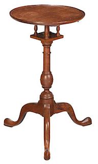 American Chippendale Tilt Top Candle Stand