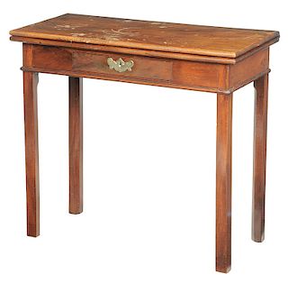 Chippendale Figured Mahogany Games Table