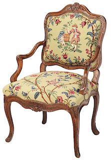 Provencal Louis XV Upholstered Armchair