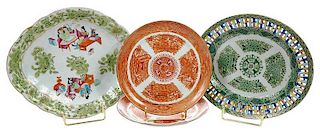 Four Chinese Export Plates