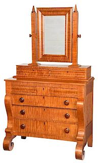 American Classical Tiger Maple Dresser