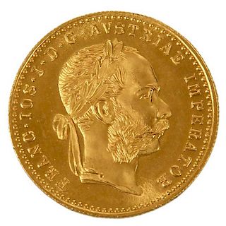 1915 Austrian Gold One Ducat Coin
