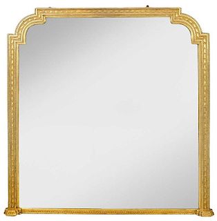 Louis XVI Style Carved and Gilt Wood Mirror