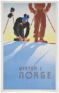 Norwegian Skiing Poster, Schenk